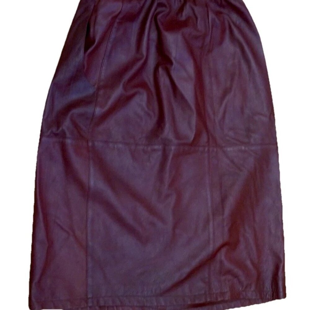 Genuine Leather British Crown Colony of Hong Kong Size 9 VINTAGE Deadstock Skirt